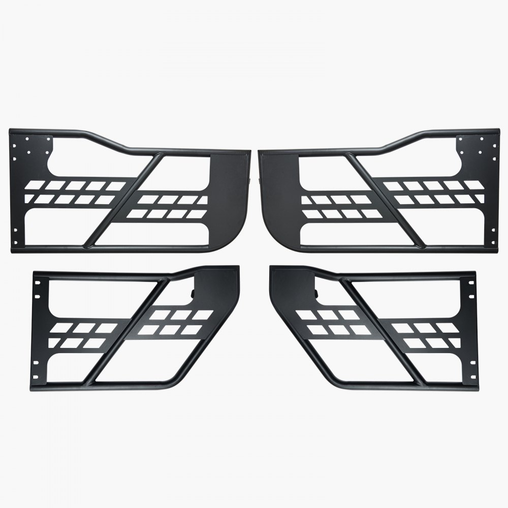 VEVOR Porte Tubolari Jeep, 4 Porte in Stile Caccia, con Cerniere Resistenti Chiusura OE e Cuscinetti in Gomma Tubo in Acciaio Temprato, Avventure Porte per Jeep Wrangler JK 2007-2018