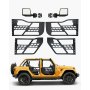 VEVOR Porte Tubolari Jeep, 4 Porte, Stile Caccia DOT, Porte con Specchietti Retrovisori, Porte con Cuscinetti in Gomma e Tubo, in Acciaio Temprato, per Jeep Wrangler JK 2007-2018 29,7 kg