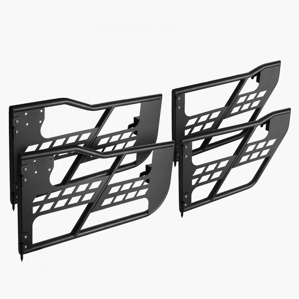 VEVOR Porte Tubolari Jeep, 4 Porte in Stile Caccia 28,9 kg, con Cerniere Resistenti, Chiusura OE e Cuscinetti in Gomma, Porte per Jeep Wrangler JL 2018 a 2024 e Jeep Gladiator JT 2020 a 2024