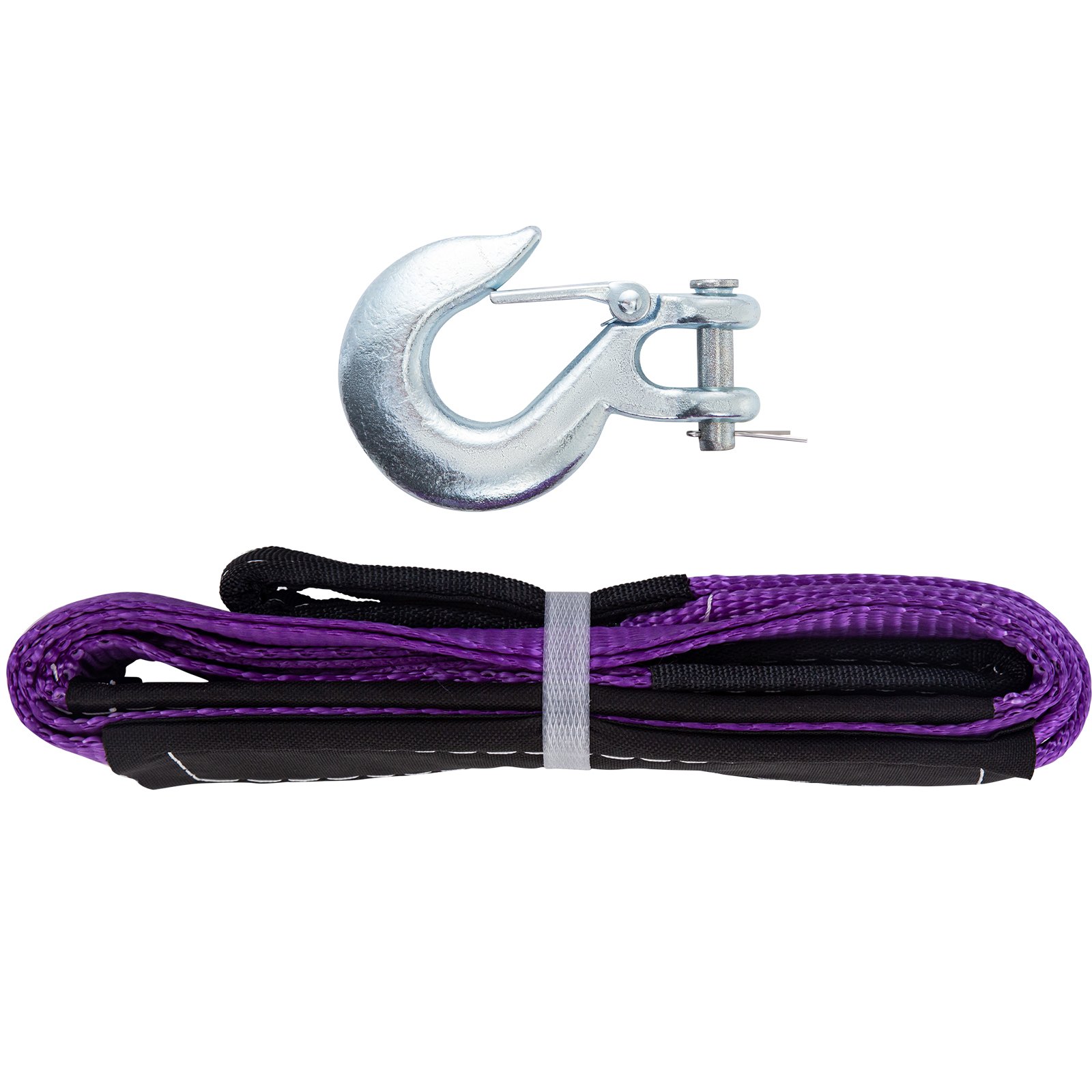 VEVOR Corda Sintetica per Verricello Cavo per Verricello 3/8", 100 Piedi, 18740 Libbre per Traino, Blu