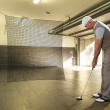 VEVOR Rete da Golf, Rete da Golf 3x4,5 m, Rete da battuta per Interni per Golf, Baseball, Hockey, Calcio, Rete per Palline in Nylon Fai da Te Resistente, Barriera Rete Sportiva, Solo Rete