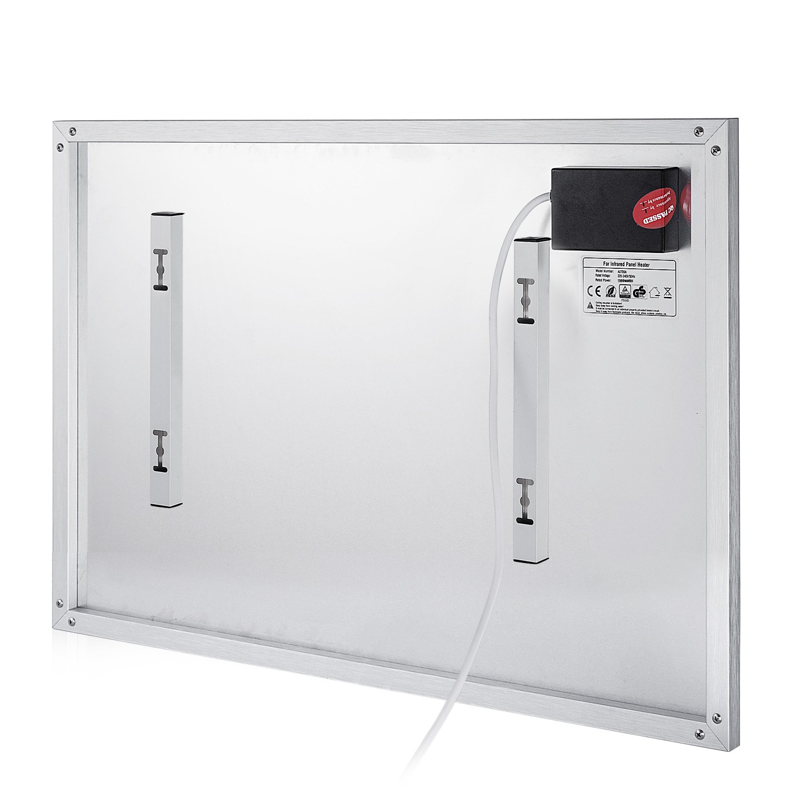 Pannello Radiante Ad Infrarossi Per Riscaldamento 1100wa Basso Consumo Alluminio