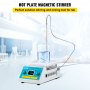 VEVOR Agitatore Magnetico Riscaldante Digitale con Schermo a LED, Miscelatore Magnetico 200-2000 giri/min Regolabile, Agitatore Magnetico con Display 2L per Laboratori, per Esperimenti Scientifici