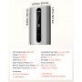 VEVOR Scaldacqua Elettrico Istantaneo 18 kW Trifase, Controllo Touch LED, Scaldabagno Elettrico Trifase Elemento Riscaldante in Alluminio Pressofuso, Temperatura Regolabile 30-55°C per Bagno e Cucina