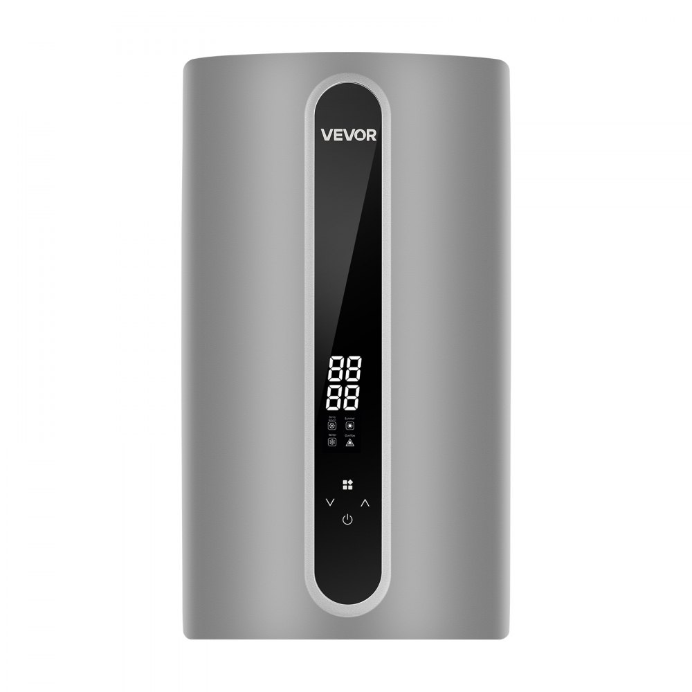 VEVOR Scaldacqua Elettrico Istantaneo 24 kW Trifase Temperatura 30-55°C, Potenza Regolabile 18/21/24 kW, Controllo Touch LED, Elemento Riscaldante in Alluminio Pressofuso, per Bagno e Uso Domestico