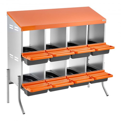 VEVOR Nido con Cassetto di Raccolta Uova per Galline, 4 VEVOR Nido con Cassetto di Raccolta Uova per Galline, 4