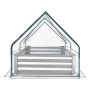 VEVOR Raised Garden Bed with Cover, 1800 x 900 x 300 mm, Rectangular Galvanized Metal Planter Box Outdoor, with PE Greenhouse Cover & Gloves, Rustproof Alu-Zinc, for Growing Flowers Vegetables, Silver