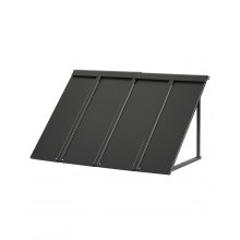 VEVOR Pensilina per Finestra Porta da 1125 x 610 mm Tettoia per Porta Ingresso, Acciaio Verniciato a Polvere Antiruggine, Pensilina per Patio Esterna, per Protezione da Pioggia, Neve e Luce Solare