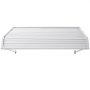 VEVOR Pensilina per Finestra Porta da 1219 x 1066 mm Tettoia per Porta Ingresso, Lega di Alluminio Antiruggine, Pensilina per Patio Esterna, per Protezione da Pioggia, Neve e Luce Solare