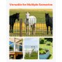 VEVOR Rotolo di Rete Metallica per Recinzione 1,2 x 25 m, Recinzione in Filo di Acciaio Zincato da 2,1 mm per Bovini, Suini e Pecore, per Recinti per Animali, Filo per Gabbie, Giardino, Verde