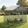 VEVOR Pollaio in Metallo 2 x 2 x 2 m Recinto Pollaio con Copertura con Tetto a Guglia Serratura di Sicurezza, Gabbia per Conigli Anatre all'Aperto Pollame per Cortile, Fattoria, Cortile