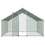 VEVOR Pollaio Metallico Misure 3 x 2 x 2 m da Esterno Grandi Dimensioni, Recinzione con Copertura Impermeabile e Serratura, per Galline Anatre Conigli Allevamento Domestico Cortile Fattoria Giardino