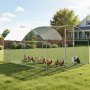 VEVOR Chicken Coop, 3x4x2 m, Walk-in Chicken Run with Cover, Chicken House with Double Roof & Security Lock, Duck & Rabbit Cage, Poultry Enclosure for Backyard, Farm, Yard