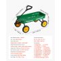 VEVOR Carretto da Traino per Bambini da 101 cm Carico di 80 kg, Carretto per Tutti i Terreni con Maniglia, Carrello Multiuso, Regalo di Compleanno per Bambini, Giardinaggio, Spiaggia, Verde e Giallo