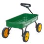 VEVOR Pull-Along Wagon for Kids, 101 cm Toddler Wagons, Supports up to 80kg, All-Terrain Wagons with Handle, Utility Wagon Cart Birthday Present for Kids Gardening Beach Camping, Green