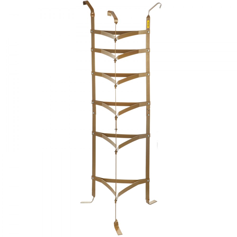 VEVOR Portapentole Verticale a 6 Ripiani da Cucina, Supporto per Utensili da Cucina in Acciaio al Carbonio Carico da 60kg Colore Ramato, Uso per Ristorante, Panetteria, Caffetteria, Supermercato, ecc.