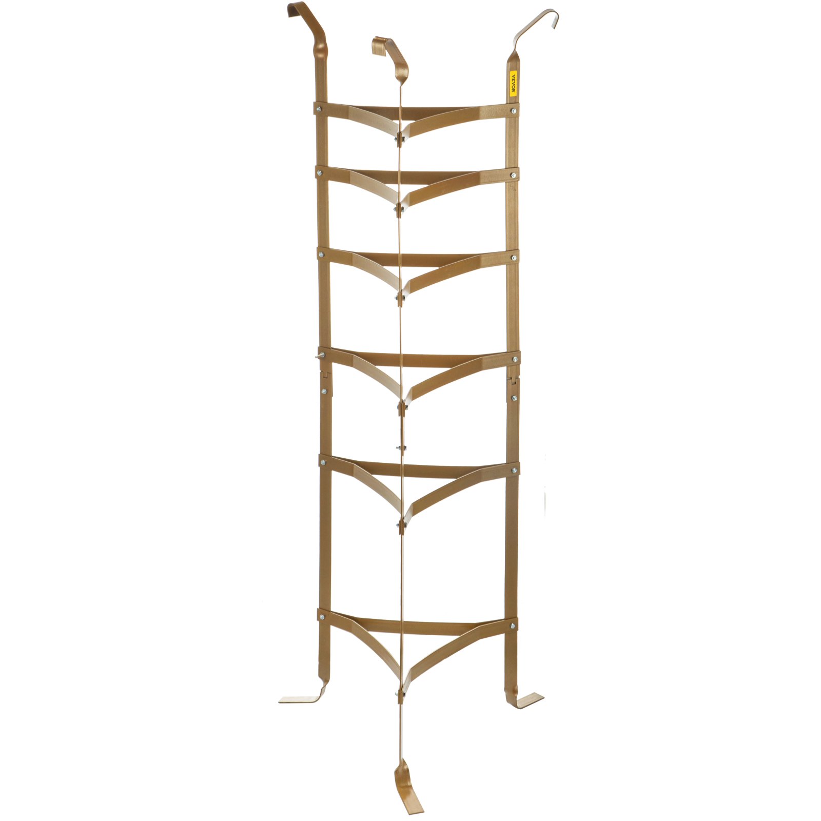 VEVOR Portapentole Verticale a 6 Ripiani da Cucina, Supporto per Utensili da Cucina in Acciaio al Carbonio Carico da 60kg Colore Ramato, Uso per Ristorante, Panetteria, Caffetteria, Supermercato, ecc.