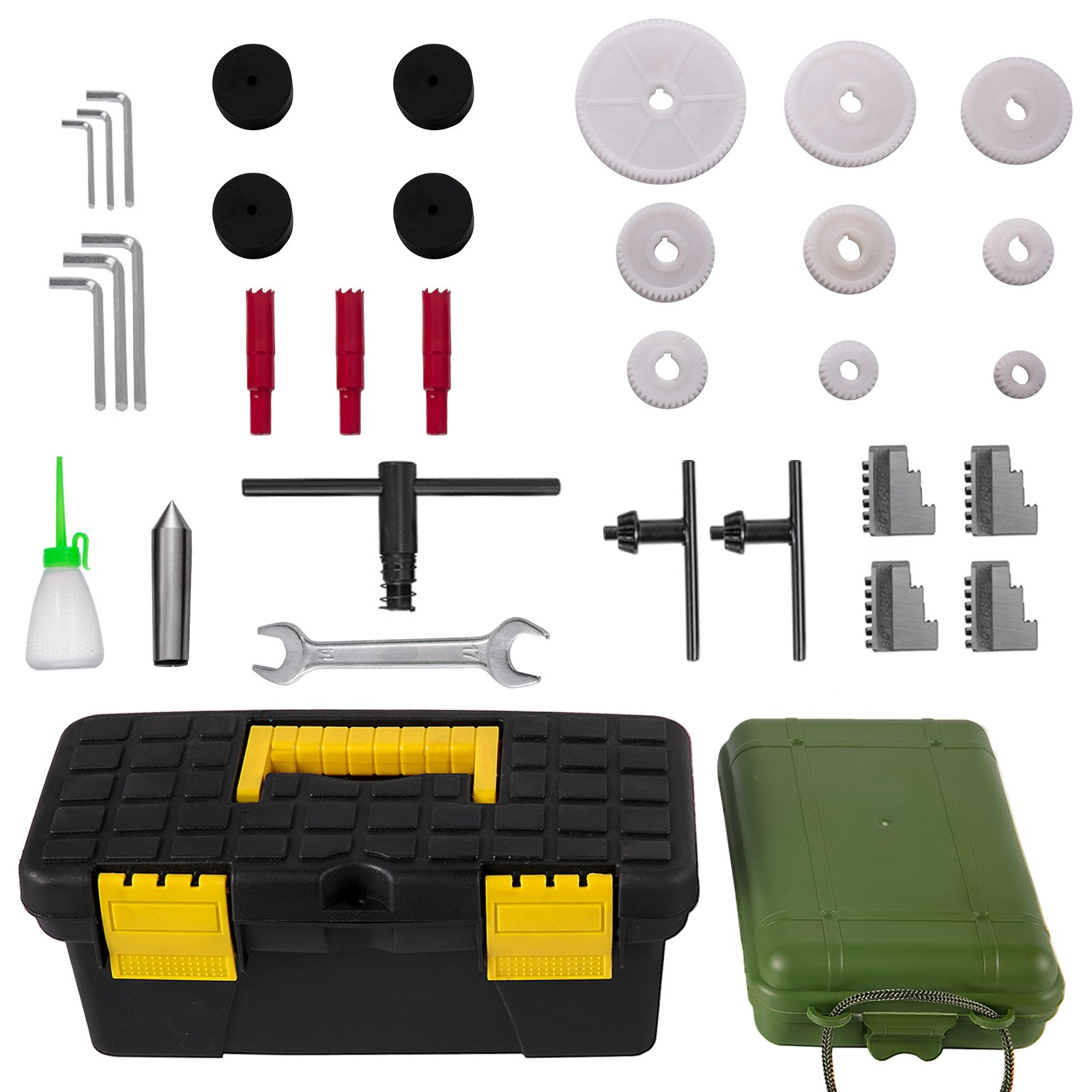 VEVOR Tornio per Metallo 550W Tornio per Metallo a Velocità Variabile 7''X14 '' Tornio per Metallo 50-2500 giri / min Fresatrice per Metallo Tornio per Metallo Fresatura Digitale