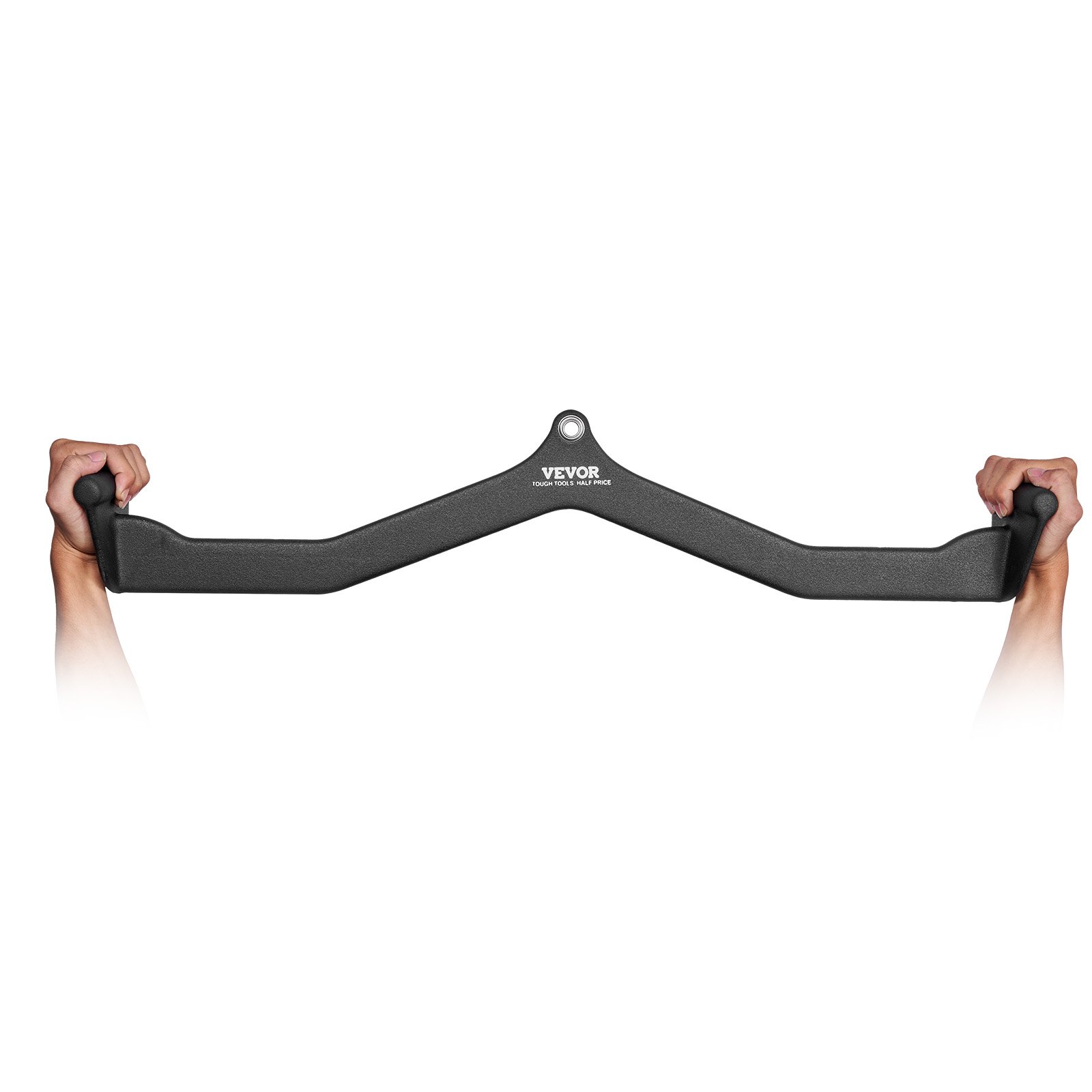 VEVOR Lat Pulldown Attachment, Rowing V-Bar Attachment for Cable Machine, Triceps Pull-Up Bar, Rubber-Coated Grip for Back Strength Training, Biceps Curl Triceps Lat Pulldown Bar, 550 kg Load Capacity