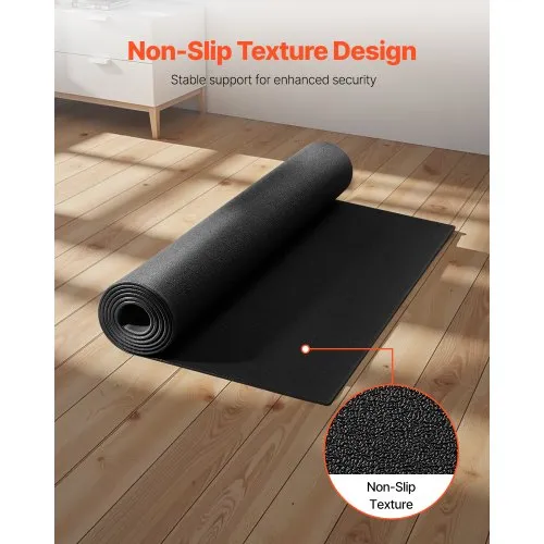 Set Di 2 Tappetini Antiscivolo In Gomma Per Cyclette – 60x30 Cm, Impermeabili, Assorbono Vibrazioni E Proteggono Il Pavimento