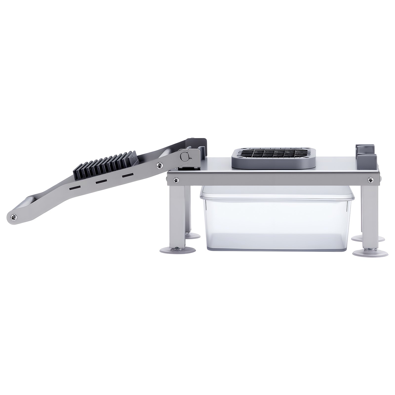 VEVOR Tritatutto per Verdure con 8 Lame in Acciaio Inox, Taglia Verdure Manuale con Contenitore, Grattugia per Formaggio, Cipolla, Patate, Insalata, Gadget da Cucina ed Elettrodomestici Essenziali