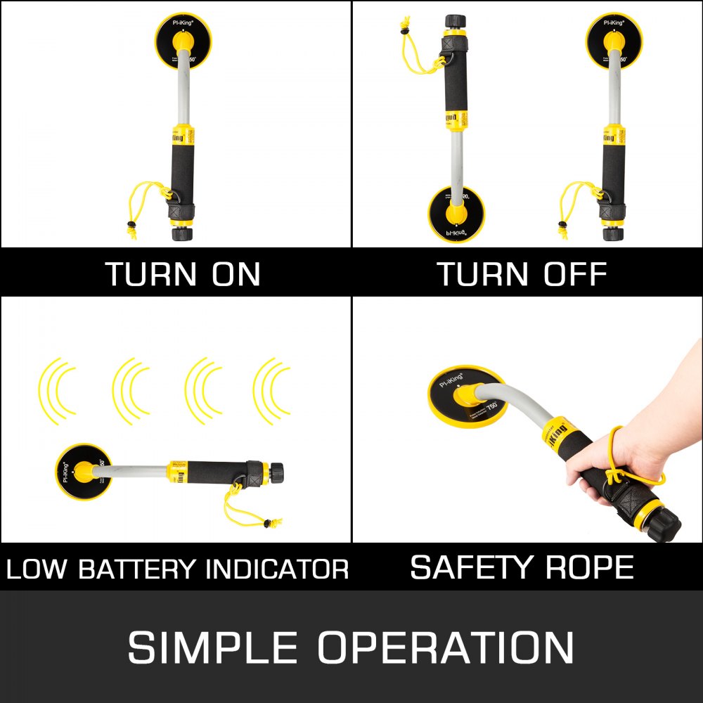 Md-700 Metal Detector Impermeabile Induzione A Impulsi Tenuto In Mano