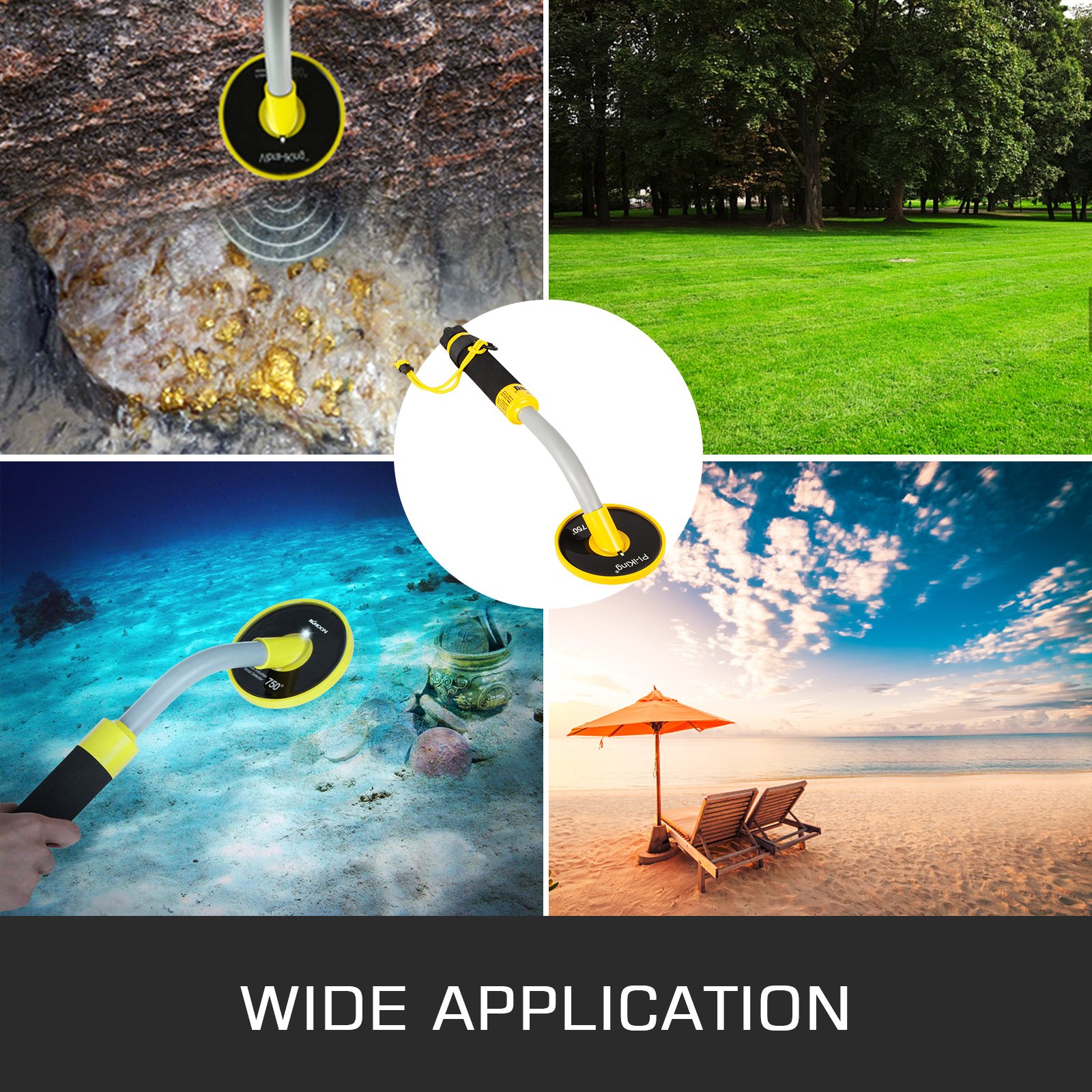 Md-700 Metal Detector Impermeabile Induzione A Impulsi Tenuto In Mano