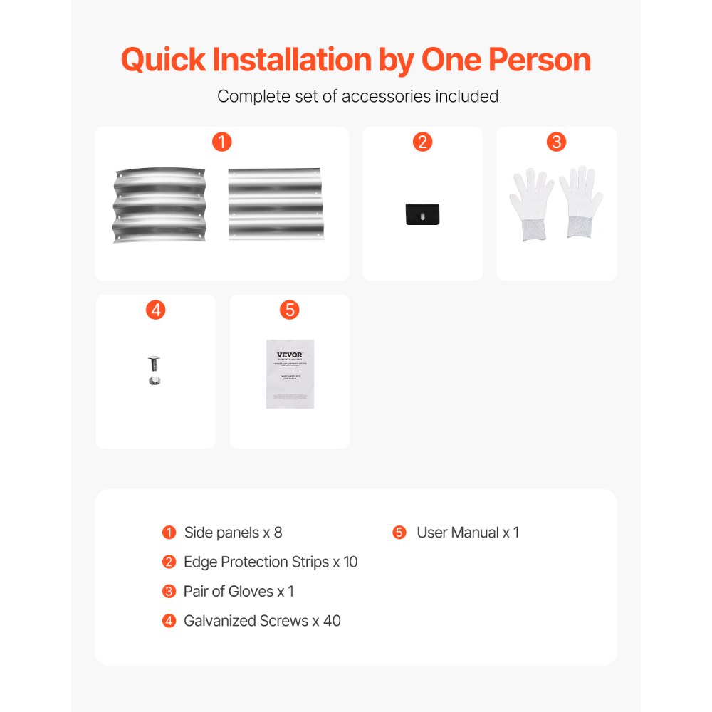 VEVOR Letto Rialzato per Piante da Giardino in Metallo Fioriera Zincata per Esterni 1195 x 585 x 270 mm Fondo Aperto, Letto Rialzato Ovale per Giardinaggio di Verdure Fiori Erbe Aromatiche Piante