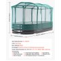 VEVOR Letto Rialzato per Piante in Metallo 180x90x30 cm, Letto Rialzato da Giardino per Orto Aiuola Coltivazione di Ortaggi Fiori Verdure Piante, Fondo Aperto, Sistema Autoirrigazione, Forma Ovale