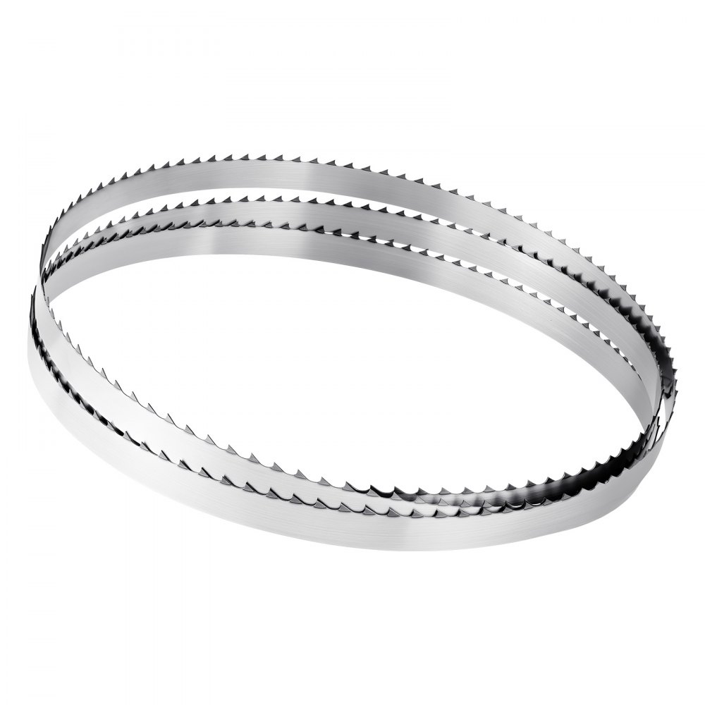 VEVOR Lama per Seghe a Nastro 1832x12,7x0,5 mm 4 Denti Temprati TPI 18 HRC Lama di Ricambio in Acciaio al Carbonio Compatibile con le Troncatrici a Nastro per Lavorazione del Legno