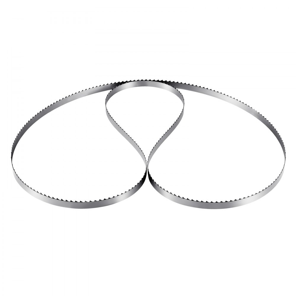 VEVOR Lama per Seghe a Nastro 1832x12,7x0,5 mm 4 Denti Temprati TPI 18 HRC Lama di Ricambio in Acciaio al Carbonio Compatibile con le Troncatrici a Nastro per Lavorazione del Legno