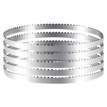VEVOR Lama per Seghe a Nastro 1832x12,7x0,5 mm 4 Denti Temprati TPI 18 HRC Lama di Ricambio in Acciaio al Carbonio Compatibile con le Troncatrici a Nastro per Lavorazione del Legno