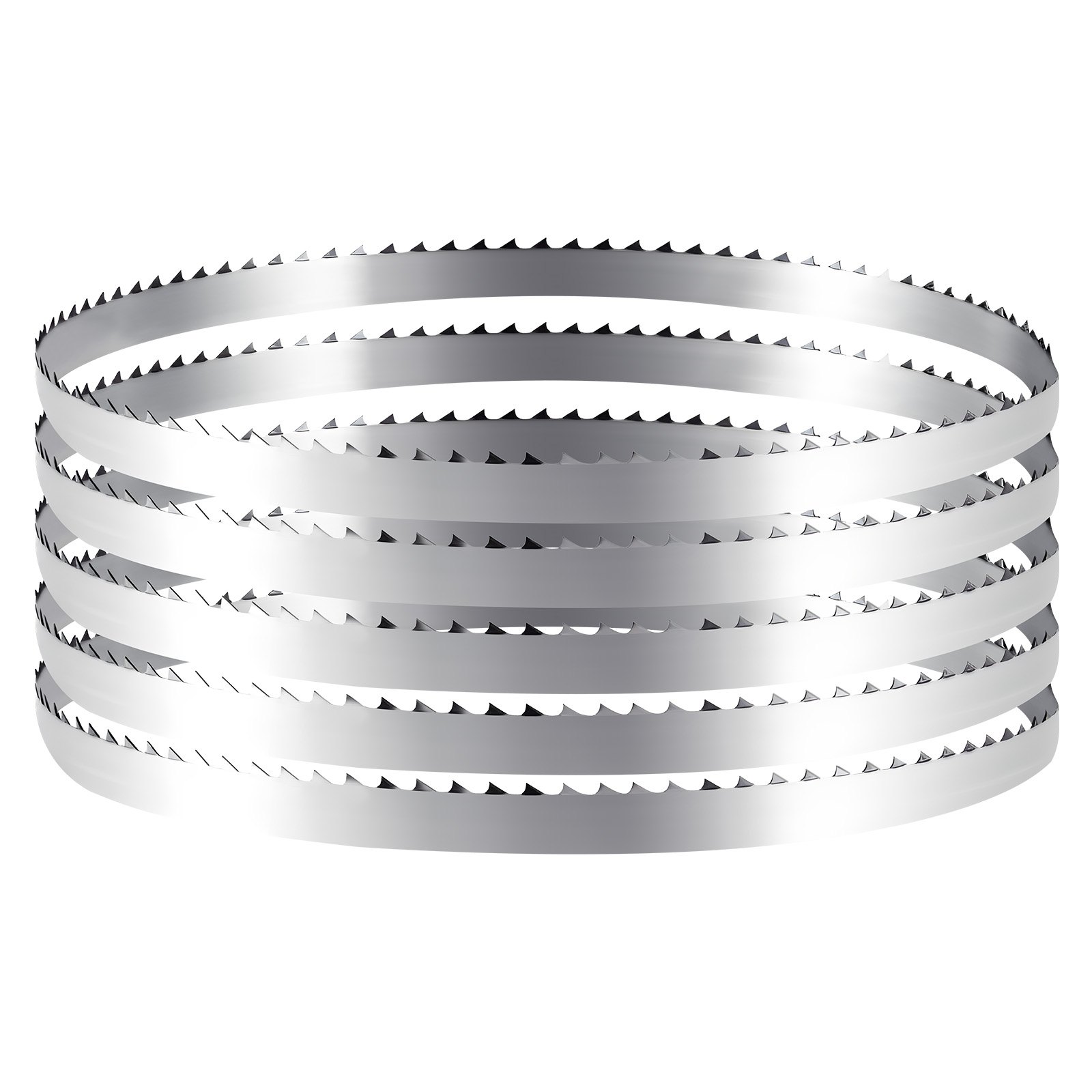 VEVOR Lama per Seghe a Nastro 1832x12,7x0,5 mm 4 Denti Temprati TPI 18 HRC Lama di Ricambio in Acciaio al Carbonio Compatibile con le Troncatrici a Nastro per Lavorazione del Legno