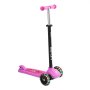 VEVOR Monopattino con 3 Ruote per Bambini da 3 Anni, Monopattino Carico max. 75kg 3 Altezze 710/755/800 mm, Ruote Luminose φ120 mm, Manubrio Altezza Regolabile, Pedana Antiscivolo, Rosa