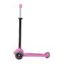 VEVOR Monopattino con 3 Ruote per Bambini da 3 Anni, Monopattino Carico max. 75kg 3 Altezze 710/755/800 mm, Ruote Luminose φ120 mm, Manubrio Altezza Regolabile, Pedana Antiscivolo, Rosa