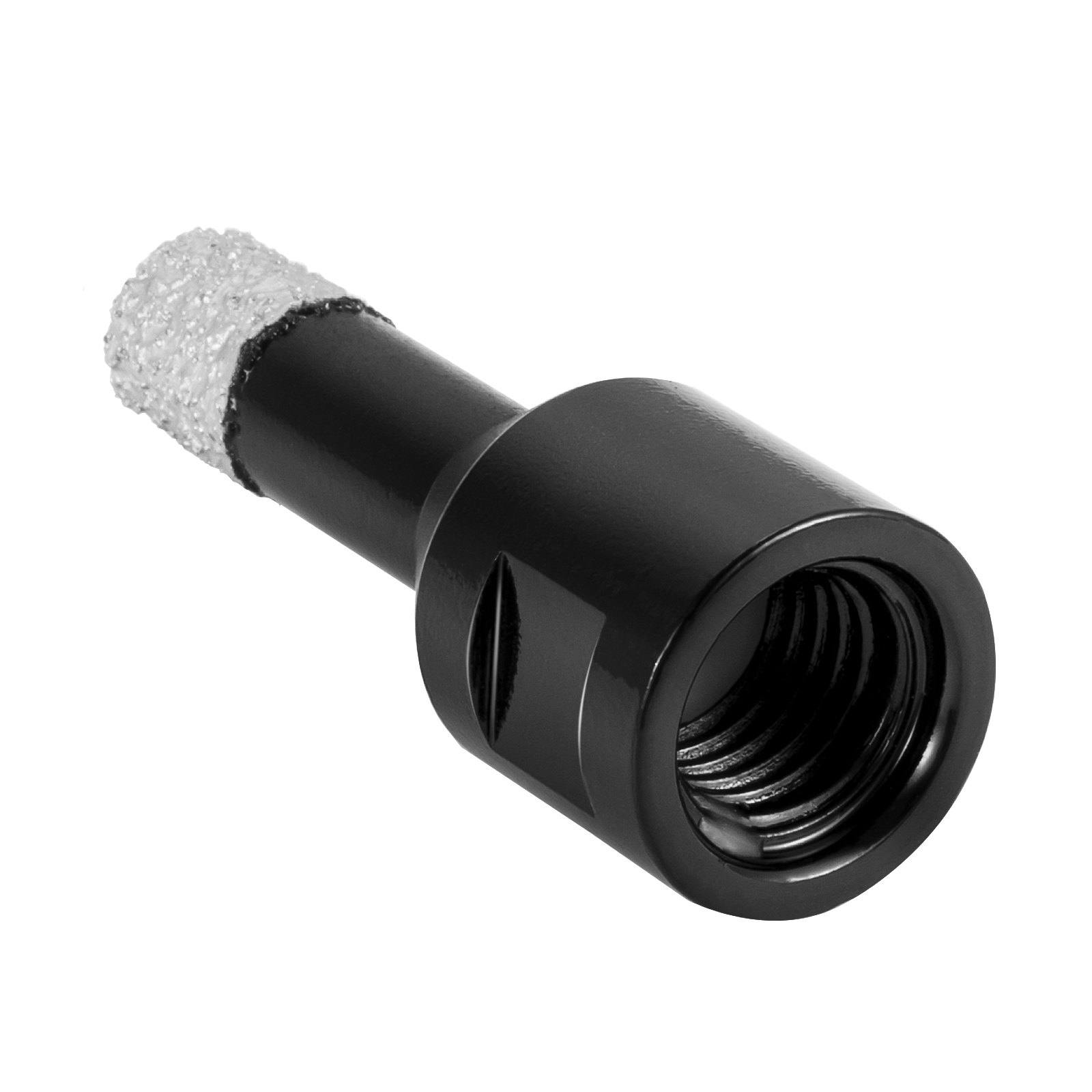 VEVOR Punta Diamantata, 9 Pezzi Diametro 5/6/8/10/12/20/32/35/68 mm QHKZ6PCS Frese a Tazza Diamantate per Smerigliatrice Angolare per Forare Materiali Duri Come Ceramica, Marmo, Muratura, Granito