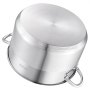 VEVOR Pentola in Acciaio Inox da 7,6 Litri, Casseruola in Acciaio Inox Ø 240x140 mm con Coperchio in Vetro per Cottura da Cucina, Pentola di Brodo, Pasta, Zuppa, Catering Ristorante, Senza PFOA PFAS