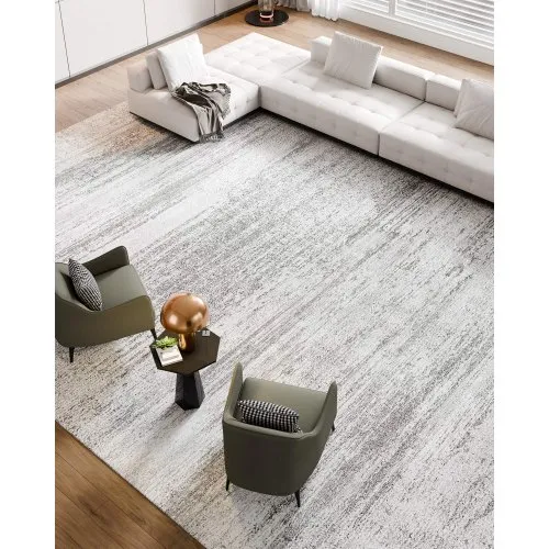 Tappeto A Semicerchio 160x101,6 Cm Con Motivo Astratto Marmo E Vortice – Antiscivolo, Morbido, Lavabile, Per Ingresso, Cucina O Soggiorno