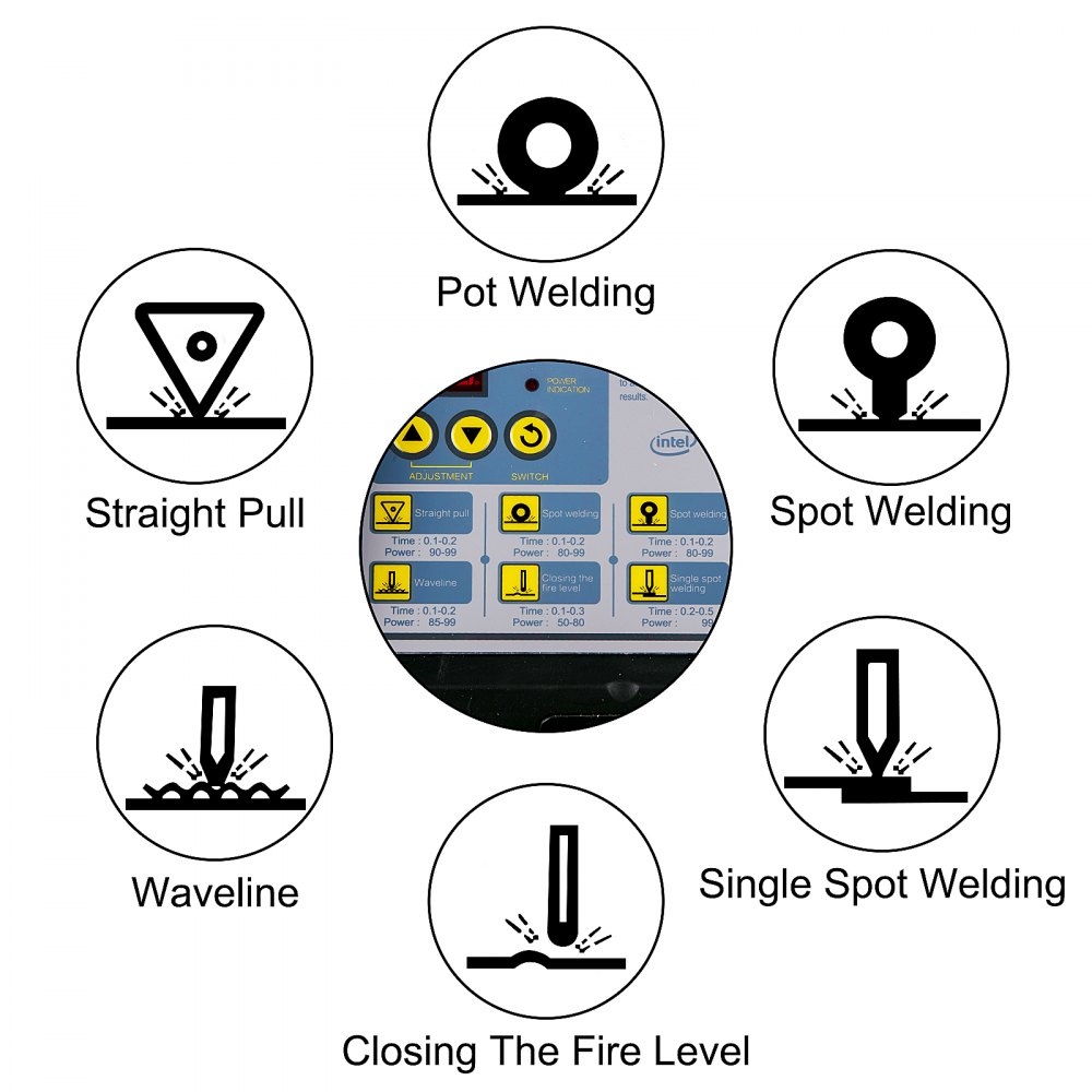 Vevor Saldatore Spotter Ammaccatura Pannello Del Veicolo Saldatrici Per Spotter