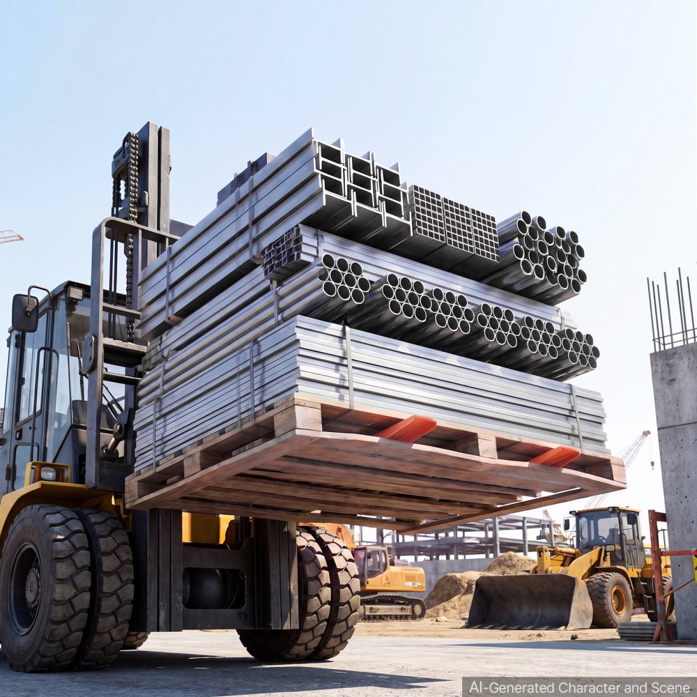 VEVOR Prolunghe per Forche del Muletto, 1820 x 140 mm, 1 Coppia, Arancione, con Anello di Fissaggio e Blocco Inferiore, per Carrelli Elevatori, Movimentazione di Carichi Ingombranti, Uso Industriale