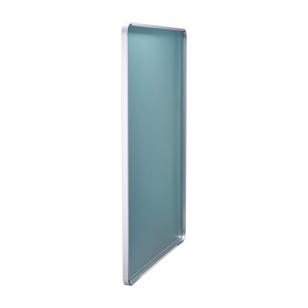 VEVOR Specchio da Trucco da Parete, Specchio 1828 x 813 mm con Cornice in Lega di Alluminio e Pellicola Antideflagrante, Specchio Antigraffio con Staffa a Forma di Z, Adatto per Bagno Soggiorno
