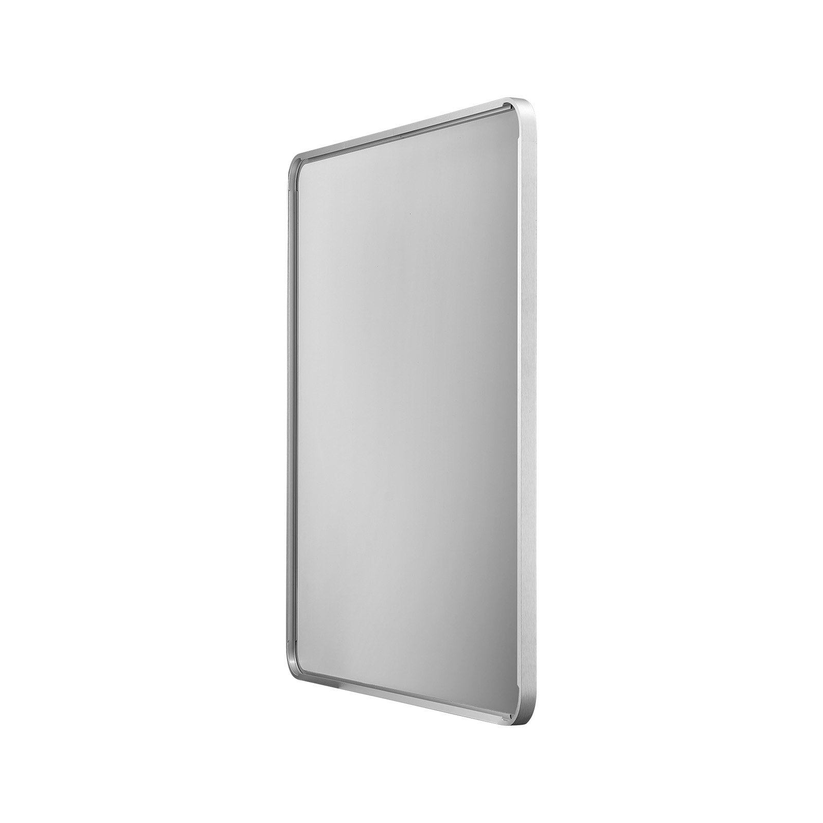 VEVOR Specchio da Trucco da Parete, Specchio 915 x 915 mm con Cornice in Lega di Alluminio e Pellicola Antideflagrante, Specchio Antigraffio con Staffa a Forma di Z, Adatto per Bagno Soggiorno