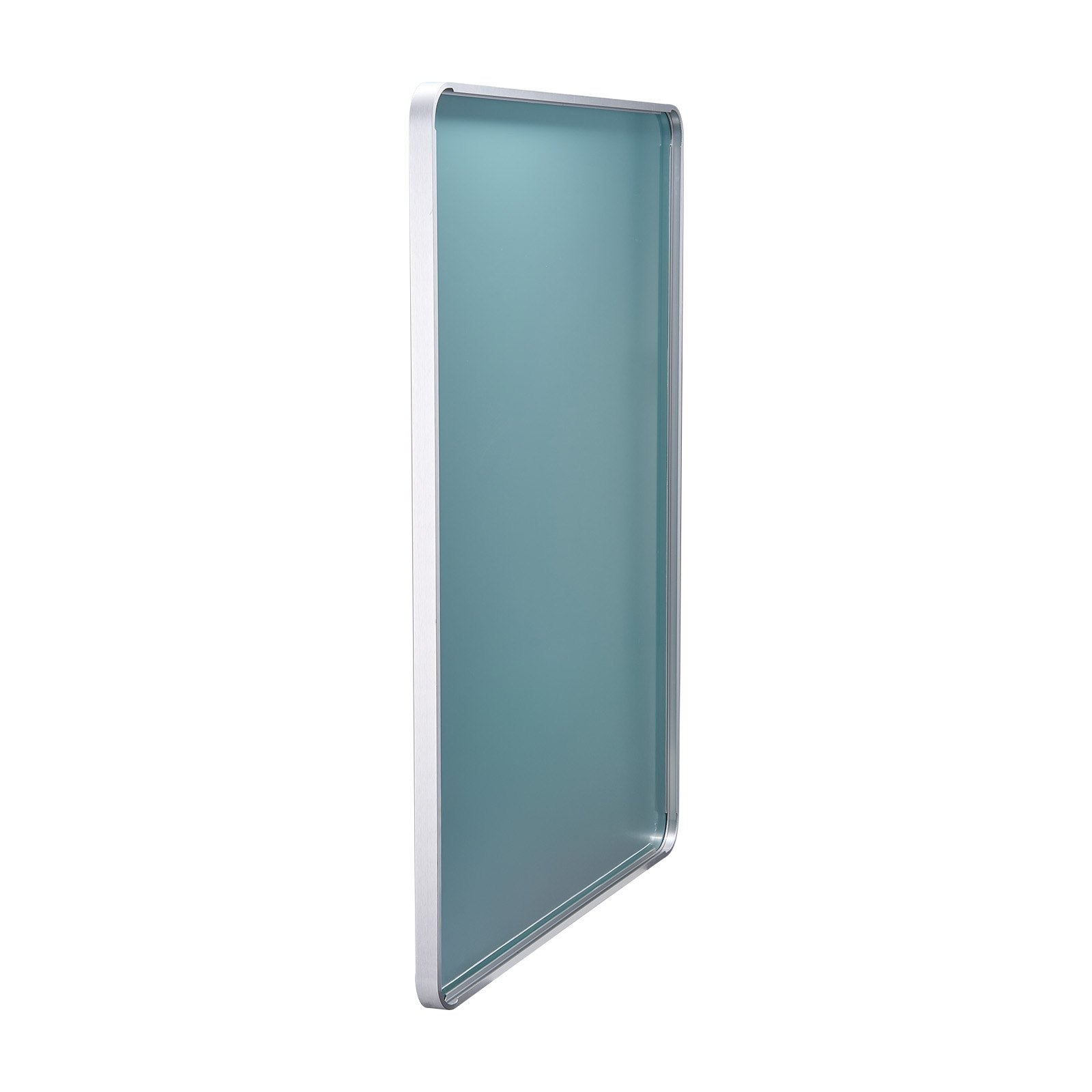VEVOR Specchio da Trucco da Parete, Specchio 1220 x 915 mm con Cornice in Lega di Alluminio e Pellicola Antideflagrante, Specchio Antigraffio con Staffa a Forma di Z, Adatto per Bagno Soggiorno
