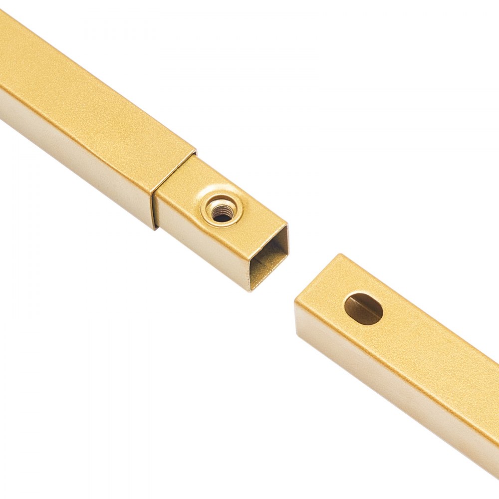 VEVOR Supporto per Fondale ad Arco 2 x 2 m, Struttura Stabile, Facile da Montare, Set di Fondali ad Arco per Feste Quadrato in Metallo Dorato per Compleanno, Lauree, Decorazioni per Cerimonie