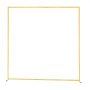 VEVOR Arch Backdrop Stand, 2 x 2 m, Stable Structure, Easy Assembly, Square Gold Metal Arch Backdrop Stand for Wedding, Birthday Party, Graduation, Holiday Celebration, and Ceremony Decoration