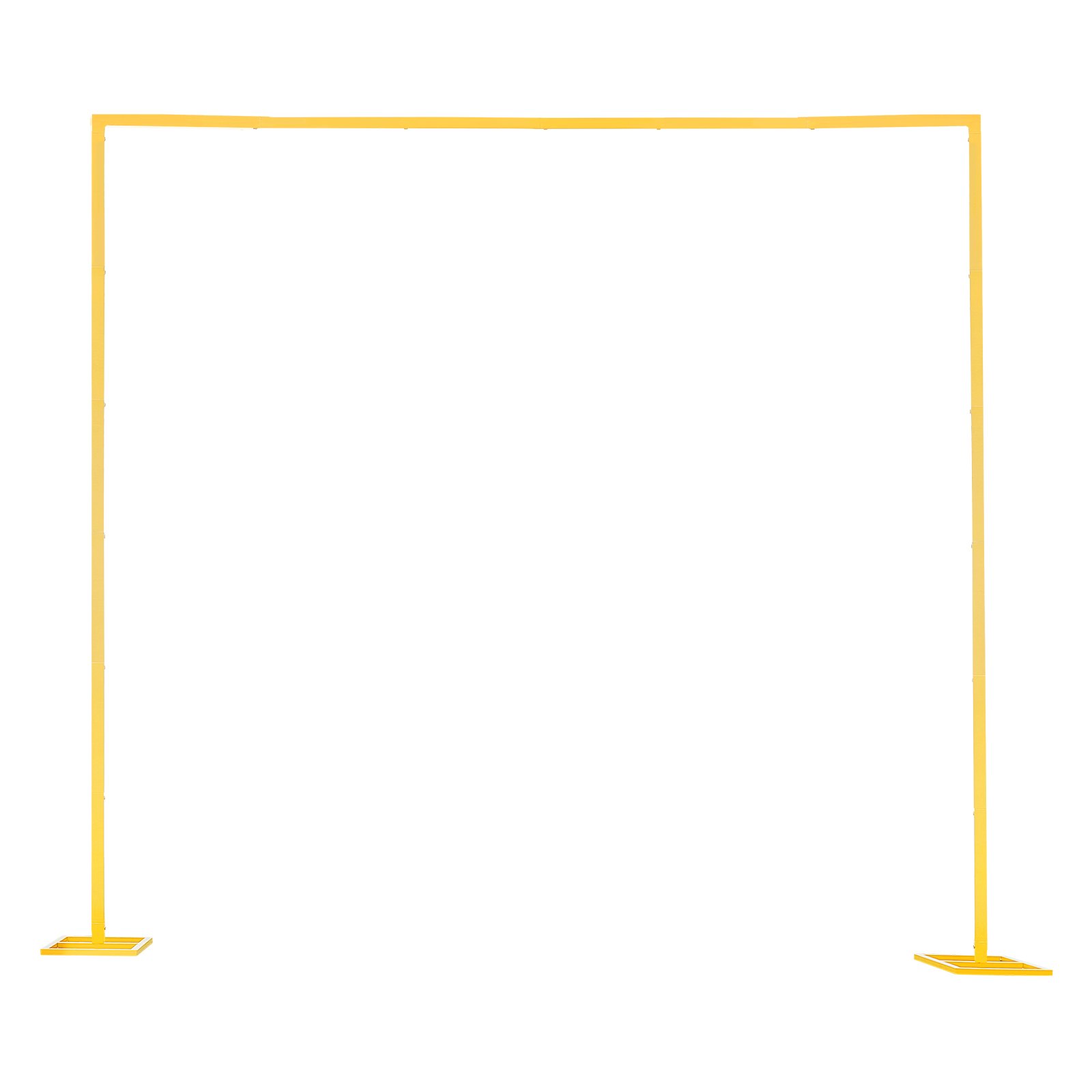 VEVOR Supporto per Fondale ad Arco 2,4 x 2,4 m, Struttura Stabile, Facile da Montare, Set di Fondali ad Arco per Feste Quadrato in Metallo Dorato per Compleanno, Lauree, Decorazioni per Cerimonie