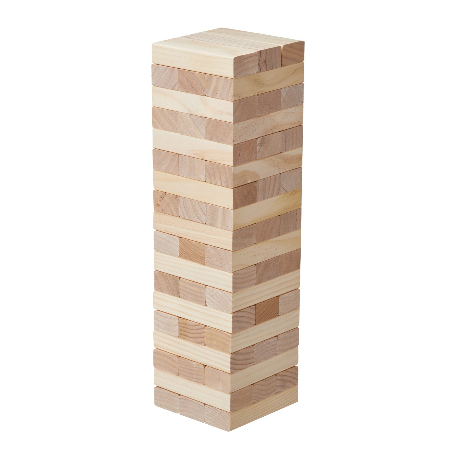 VEVOR Set Blocchi di Legno Gioco Impilabile in Legno Giocattolo di Bilanciamento Dimensioni Blocco Singolo 150x50x30 mm Blocchi in Legno di Pino 54 Pezzi Costruzione Giocattolo in Legno con Sacchetto