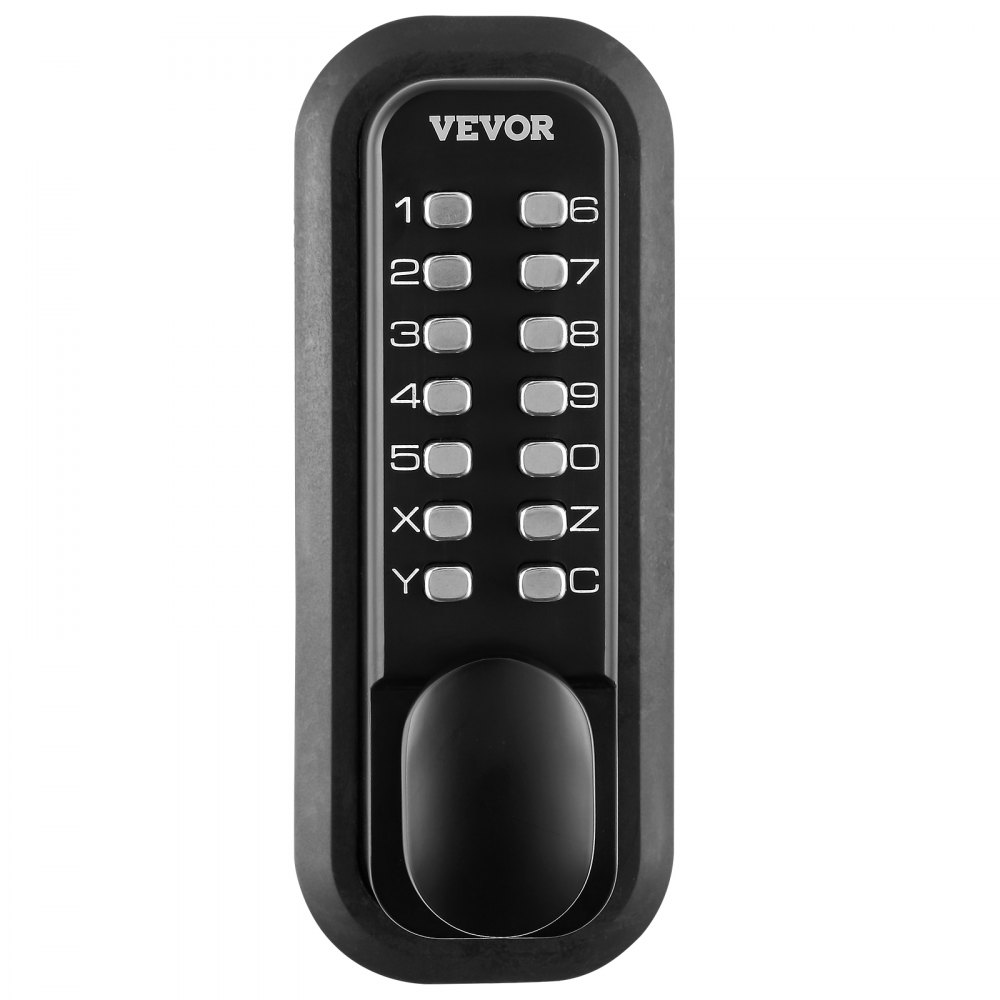 VEVOR Serratura Senza Chiave Serratura a Codice Meccanico, Serratura 14 Cifre Stile Retrò da 40/50 mm, Serratura Apriporta con Codice Combinato Spessore porta 35-65 mm adatta per Ufficio Hotel Garage