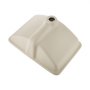 VEVOR Lavandino Sottopiano Lavabo per Bagno 530 x 375 mm, Lavello Rettangolare in Ceramica con Foro di Troppopieno, Lavabo da Bagno Sotto Banco di Lavoro Moderno Lavabo in Ceramica, Bianco