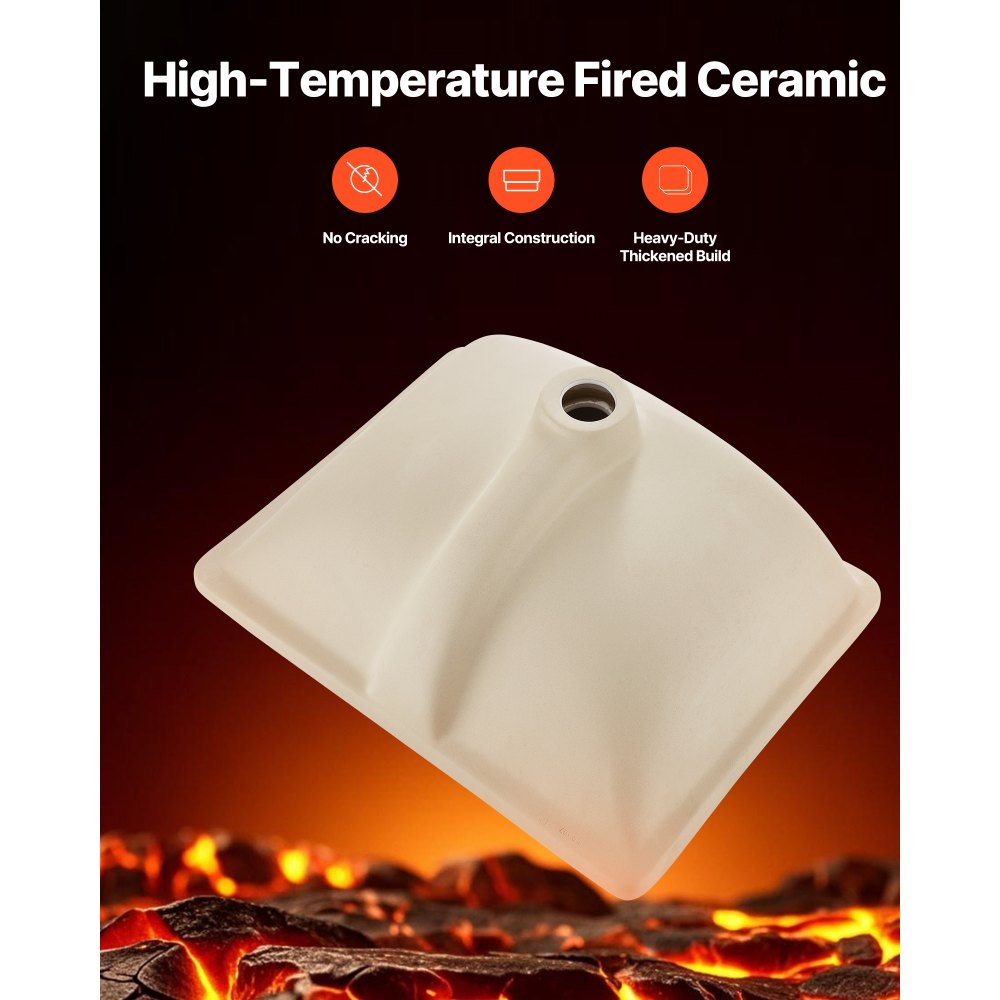 VEVOR Lavandino Sottopiano Lavabo per Bagno 515 x 385 mm, Lavello Rettangolare in Ceramica con Foro di Troppopieno, Lavabo da Bagno Sotto Banco di Lavoro, Moderno, Apertura Troppopieno 22mm, Bianco